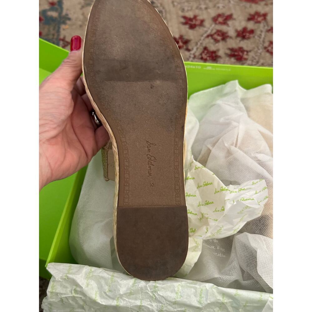 Sam Edelman Women's Cream Chase Buckle Woven Espadrilles Wedge Sandals Size 10 - Picture 5 of 10